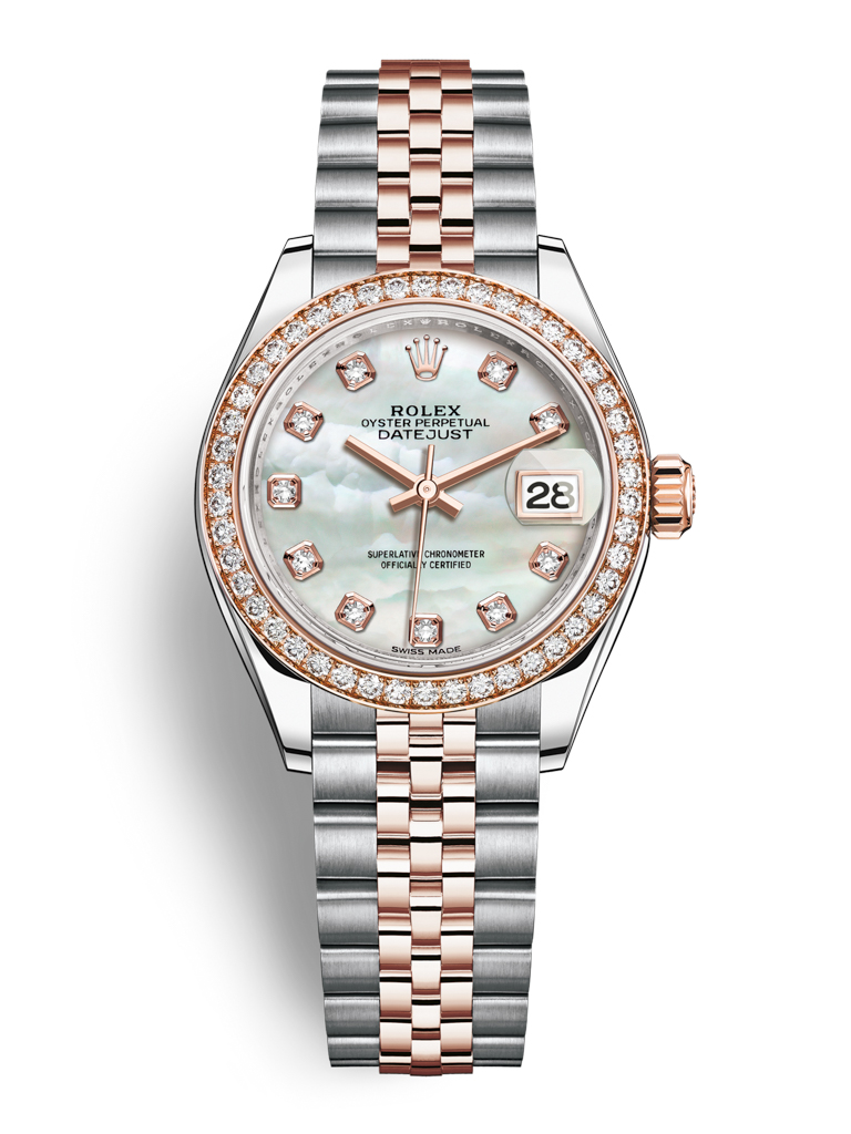 Rolex Lady Datejust 28mm Stainless Steel and Everose Gold 279381RBR MOP Diamond Jubilee